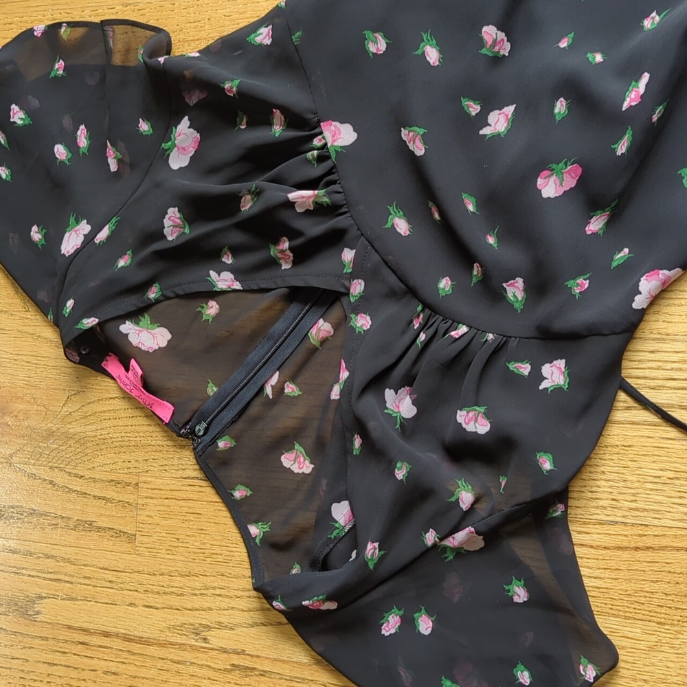 Betsy Johnson for UO Early 2000s Flutter Sleeve Ankle Length Dress